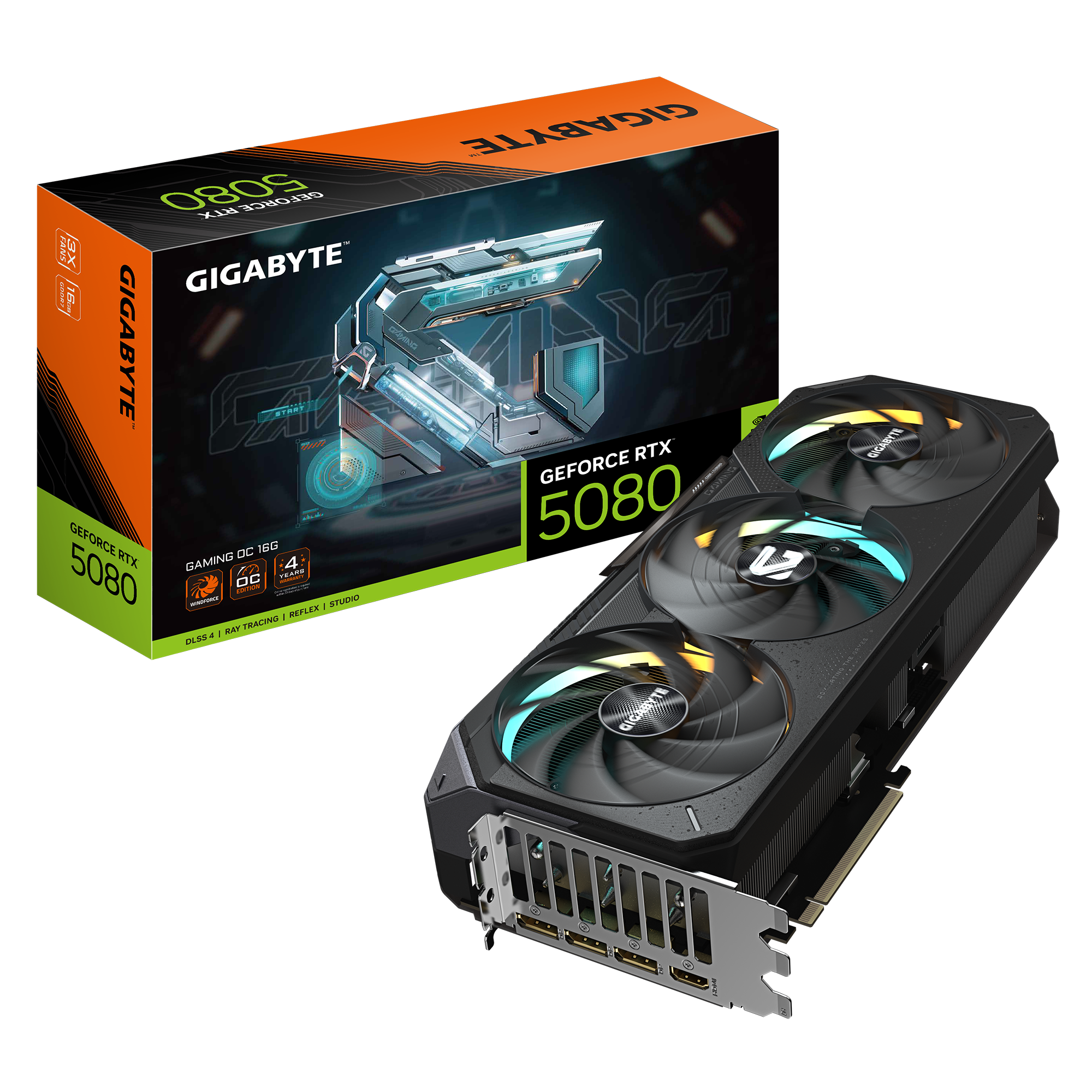 Видеокарта GIGABYTE GV-N5080GAMING OC-16