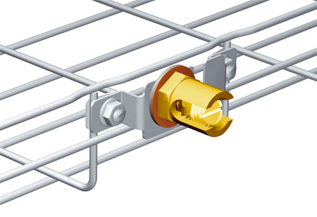 Контакт заземления на лоток Cablofil [ 585387 ] BLF 8/16